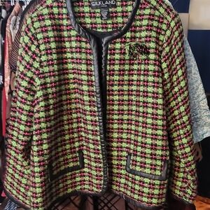 SilkLand Women's Vibrant Tweed Blazer